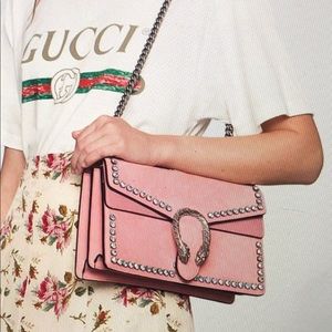 Gucci Bags - Gucci Dionysus Rhinestone Bag Pink Suede NEW Gucci Bags - Gucci Dionysus Rhinestone Bag Pink Suede NEW